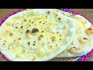Homemade Naan Bread Recipe • Butter Naan Recipe • Indian Flatbread Recipe • Tandoori Naan Roti
