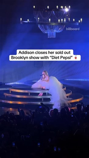 159K views · 308 reactions | @addisonraee quenched the thirst of her fans with her Hot 100 breakthrough hit, “Diet Pepsi” 磻 The song concluded a vibrant, playful set at her sold out show at the Brooklyn Paramount.  | Billboard | Facebook