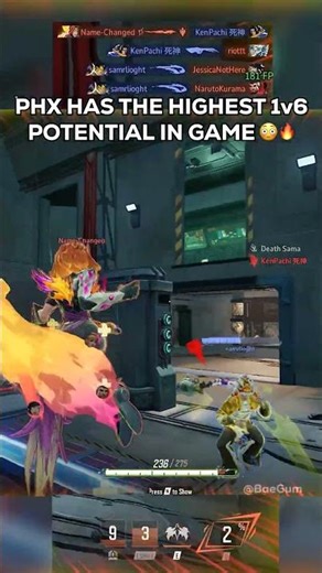 PHX HAS THE HIGHEST 1v6 POTENTIAL IN GAME 🤯🔥😳#marvelrivals #marvelrivalsgameplay #marvel #gaming