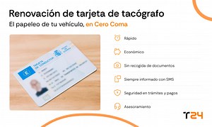 Renovación tarjeta tacógrafo de conductor online | Transferencia24