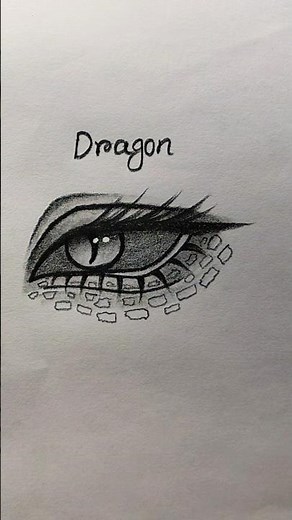how to draw Dragon eye tutorial...✨✨ #art #sketch #drawing #howtodraw #tutorial #shorts