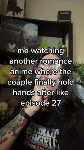 Anime Girl Kicking Feet on Bed