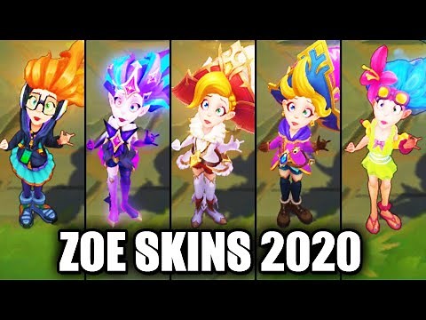 All Zoe Skins Spotlight 2020 (League of Legends)