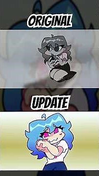 FNF SKY REBORN ORIGINAL VS UPDATE CUTSCENE #fnf #fnfmod #animation #sky