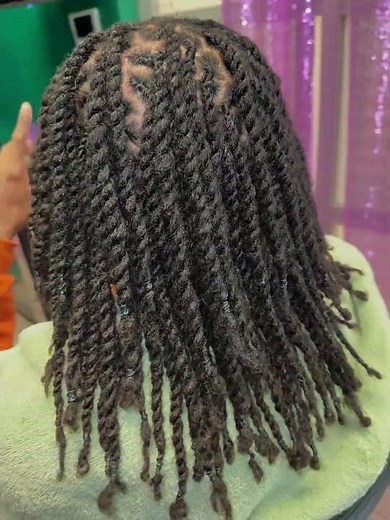 Loc maintenance with Two Strand Twist #locs