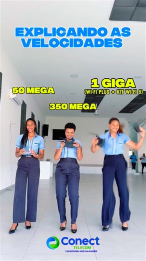 CONECT TELECOM | 🎶💃 Aqui a dança é no ritmo da sua conexão! Cada passinho representa uma velocidade diferente pra você escolher a que combina com sua... | Instagram