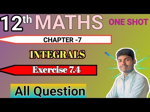 12th maths Exercise 7.4 | New NCERT solutions | #exercise7.4 #ncert #12th_maths