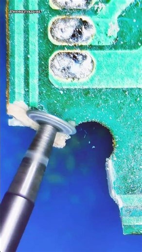 Motherboard Corner Removed & Track Bypassed | Jumper Repair 🔥 #repair #shorts