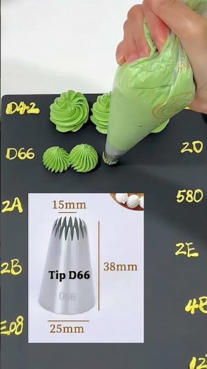 My favourite piping tip set#cakedecorating #cake #buttercream #piping