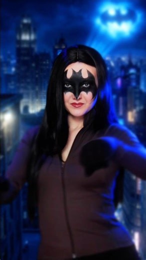 Batman make-up Transition🦇 #makeup #transition #batman