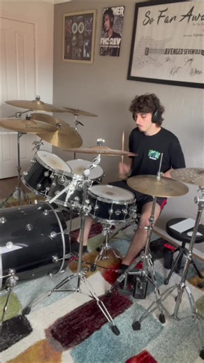 Opening up the pit at the local Greek Tavern? #herlastsight #drumcover #drums #breakdown @Her Last Sight