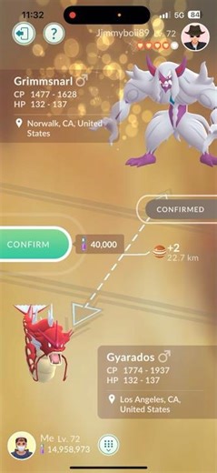 I got a Shiny ✨ Grimmsnarl 😳 Not the Best in Attack 🎯 but it’s lucky 🍀 and stats are Decent ✅