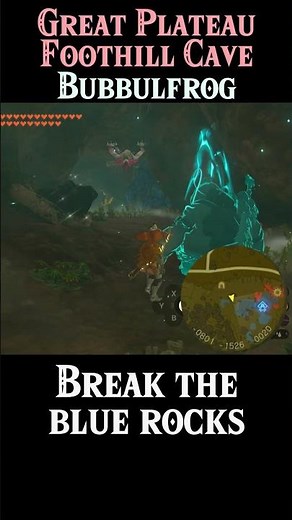 Where To Find Great Plateau Foothill Cave Bubbulfrog | #Zelda Tears of the Kingdom #totk