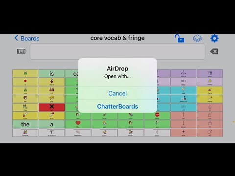 ChatterBoards AAC: How to share boards across devices