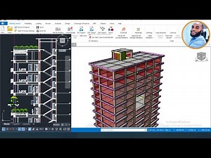 PART 7 - 16 STOREY HOTEL BUILDING DESIGN IN CIVIL ENGINEERING USING PROTASTRUCTURE 2022