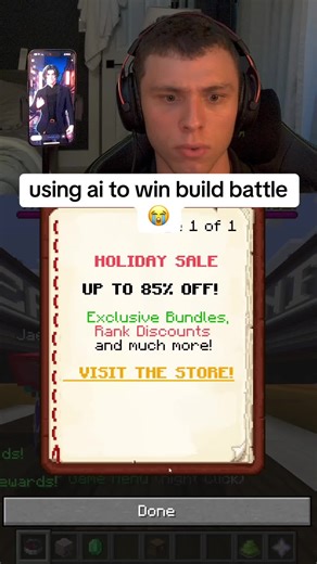 why was it actually a good build 😭 #minecraft #ai #game #videogame #stream