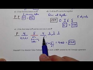 Math 30-1 Permutations Lesson 6 Solving Problems involving Permutations and Combinations
