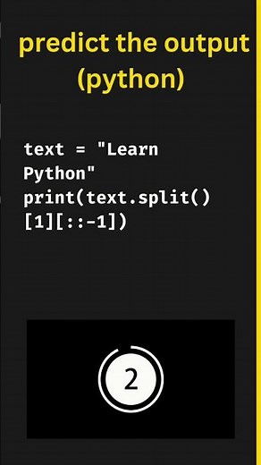 Predict the output in python