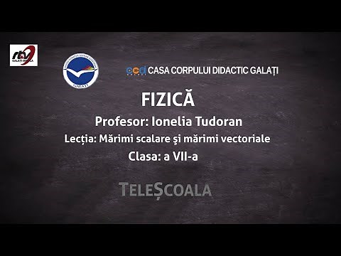 Fizica - Clasa 7 - ''Scalari si Vectori''