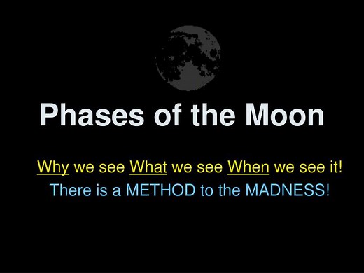 Phases of the Moon - SlideServe