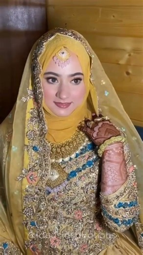 Hijabi Bride in Yellow Dress 💛 | Stunning Muslim Nikkah Bridal Look | Wedding Inspiration 2026
