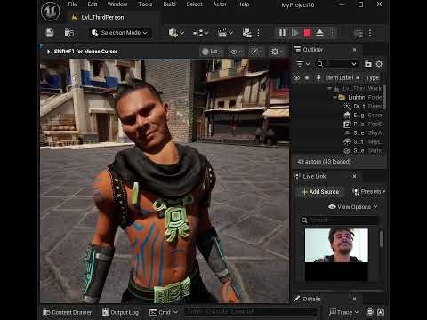 Metahuman Game Character Live Link Test