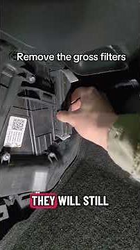 How to change the cabin air filters in a Tesla Model 3 & Model Y. #tesla #diy