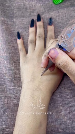 Big flower henna design#hennaart | Fatima hennaartist