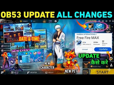 Ob53 New Update 🔥 ALL Changes 🤯 Kya kya aaya Hai in Free Fire | FF NEW EVENT UPDATE GARENA FREE FIRE