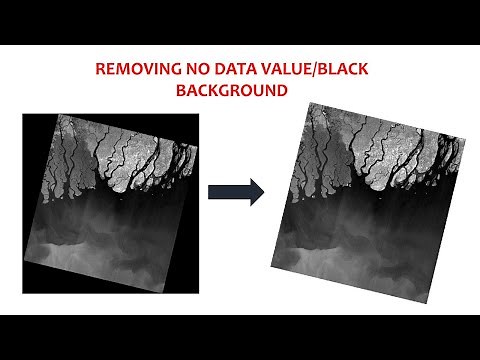 How to Remove No Data/Black Background from Raster Images