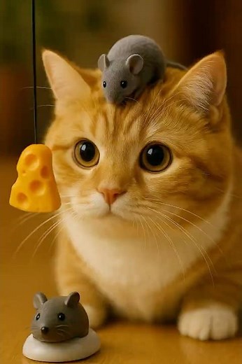 Remote-Control Mouse… From the Cat’s Head?! 😂🐭