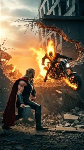 thor vs ghost rider