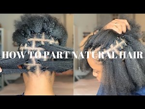 HOW TO PART HAIR FOR BOX BRAIDS, PASSION TWISTS ETC USING RUBBER BANDS | PARTING TUTORIAL