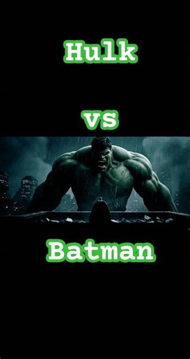 HULK vs BATMAN: Power Meets Precision ⚡💥When raw strength meets tactical genius — Gotham shakes.