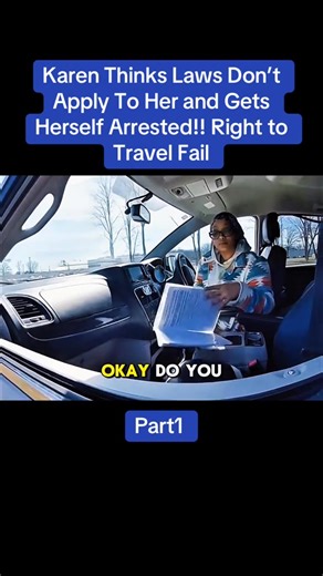 Karen Thinks Laws Don't Apply To Her and Gets Herself Arrested!! Right to Travel Fail | Nut Nut