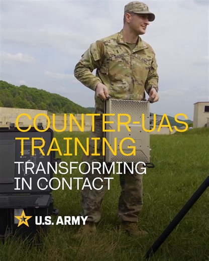 What's the latest tech the U.S. Army is using to counter drones? This is it. EnforceAir2 is a radio frequency-based counter-unmanned aerial system that detects, identifies, and takes control of hostile drones, allowing operators to ground, redirect, or recover enemy UAS without kinetic force. 3rd Infantry Division Soldiers learned and operated the EnforceAir2 system during Combined Resolve 25-02 at the JMRC, Hohenfels, Germany on May 6, 2025. #CombinedResolve is part of the Army’s “Transforming 