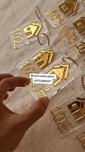 Key and door name plate available | Royel Nameplate