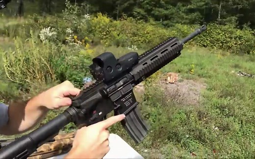 全自动步枪HK416试射