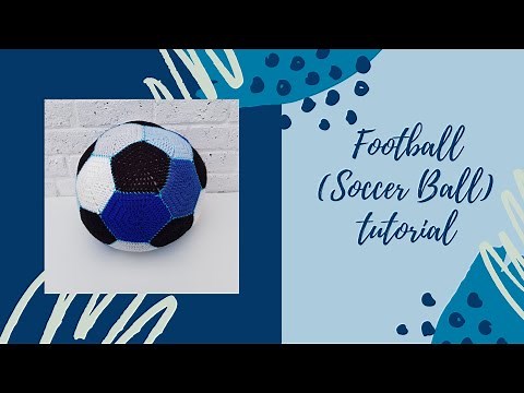 Football (Soccer Ball) Crochet Pattern Tutorial