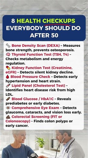 8 Vital Health Tests After 50 You Can’t Ignore