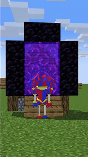 Pomni in minecrfat? #minecraft #animation #memes