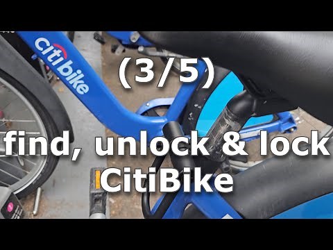 (Citi Bike 3/5) How to find, unlock and lock CitiBike?