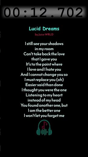Lucid Dreams by Juice WRLD #lyrics #musiclyrics #juicewrld