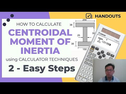CANON F-789SGA Calculator Techniques #1 - Centroidal Moment of Inertia