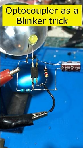 🔥 🔥 Optocoupler as a Blinker trick #shorts