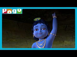 The Miracle of Govardhan Hill!⛰️✨| Little Krishna in English | Kids Stories | ‪@PogoChannel‬​