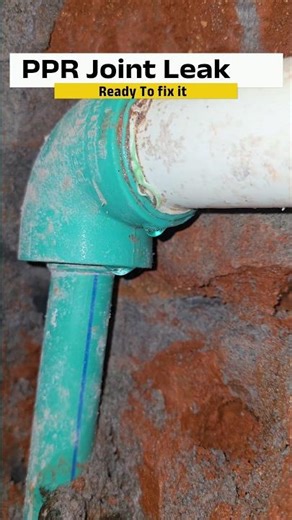 PPR Pipe Joint Leakage Fix | Easy & Permanent Solution #plumber #plumbing #asmr #ytshorts