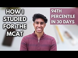 (1 MONTH) How I scored a 94th percentile on my MCAT || study schedule, free resources, and more!