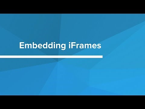 Embedding iFrames