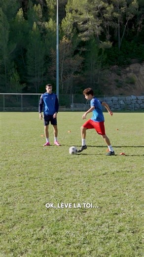 We're doing a complete ball control and technique drill with Noham.